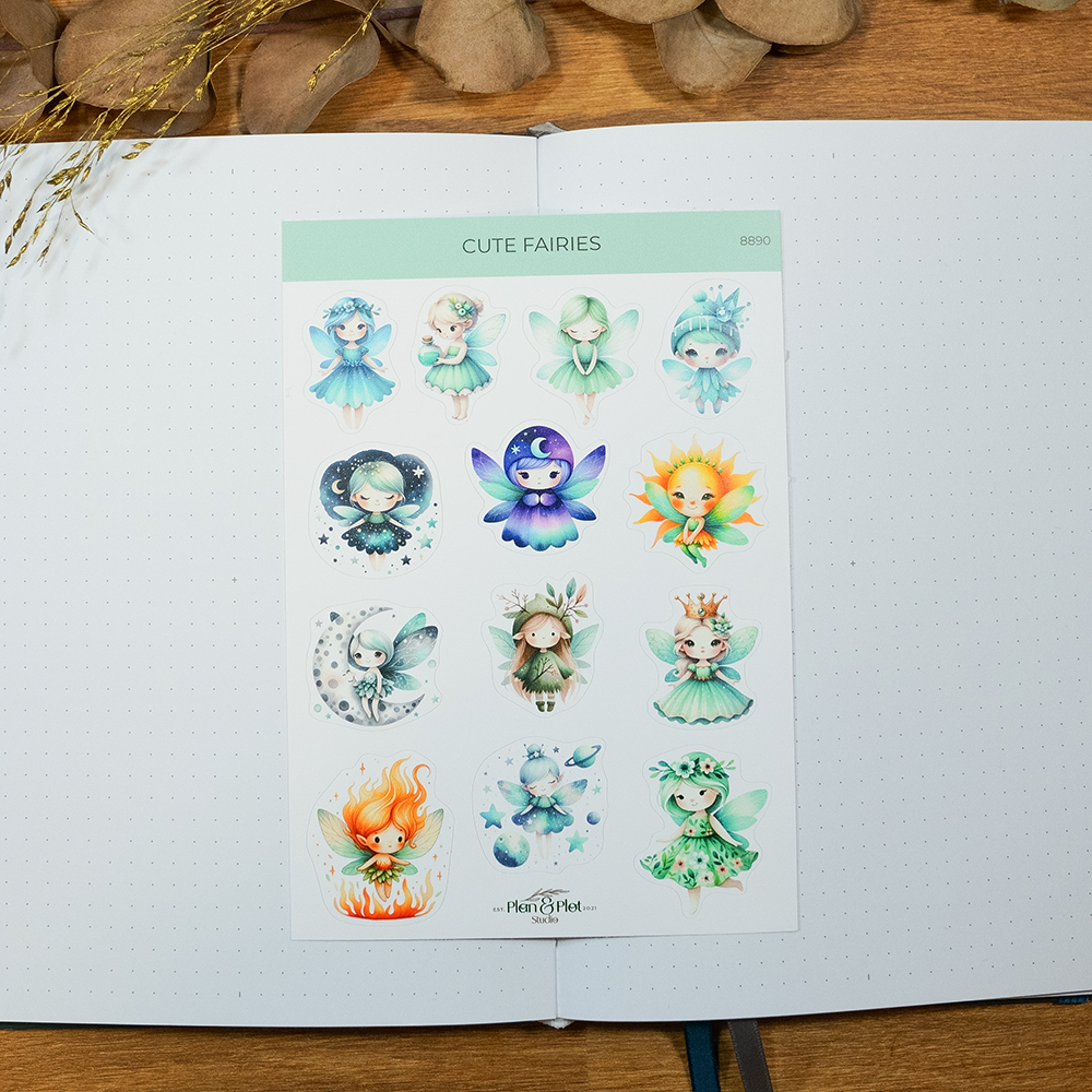 8890 Cute fairies - 4 WM
