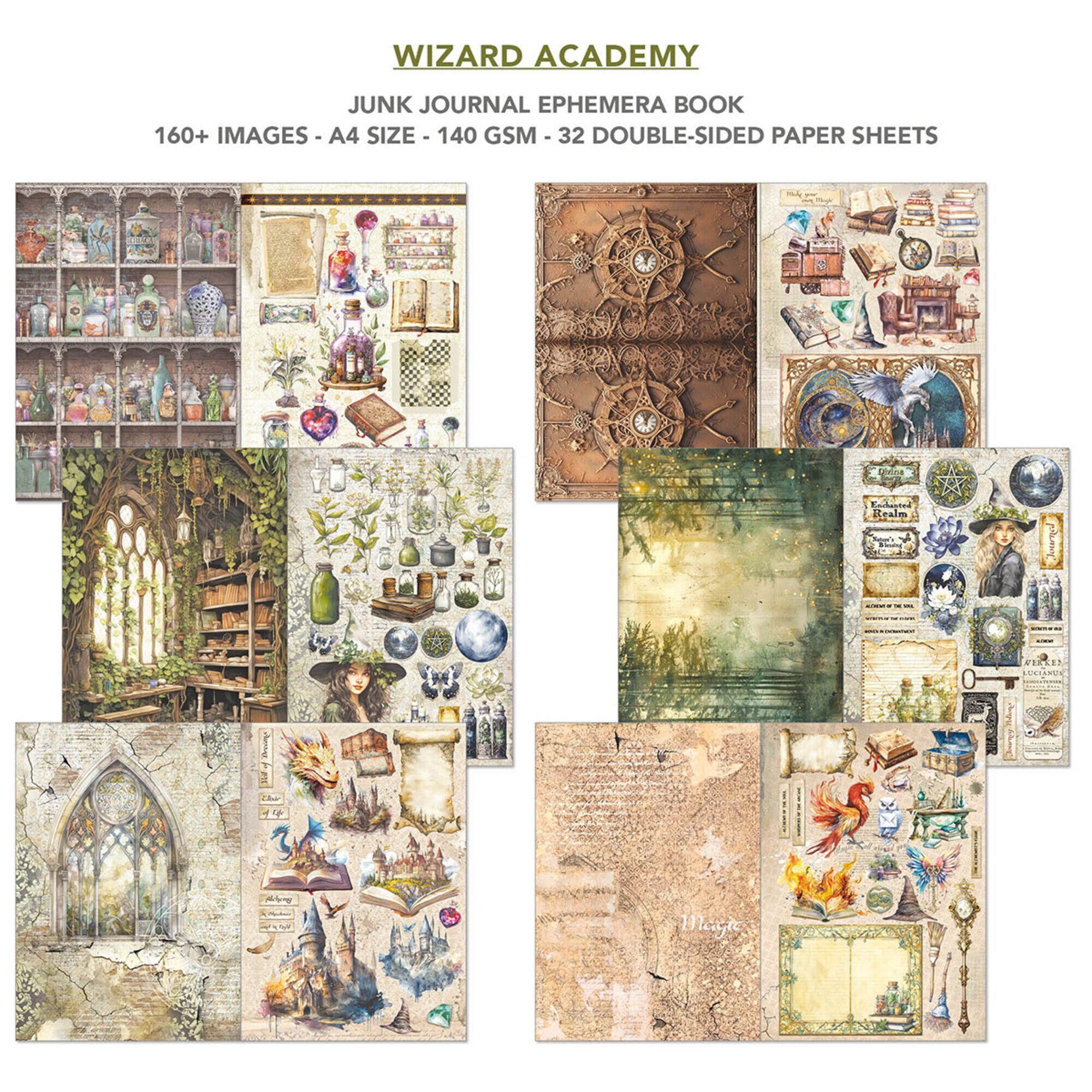 ciao-bella-wizard-academy-a4-junk-journal-ephemera-2