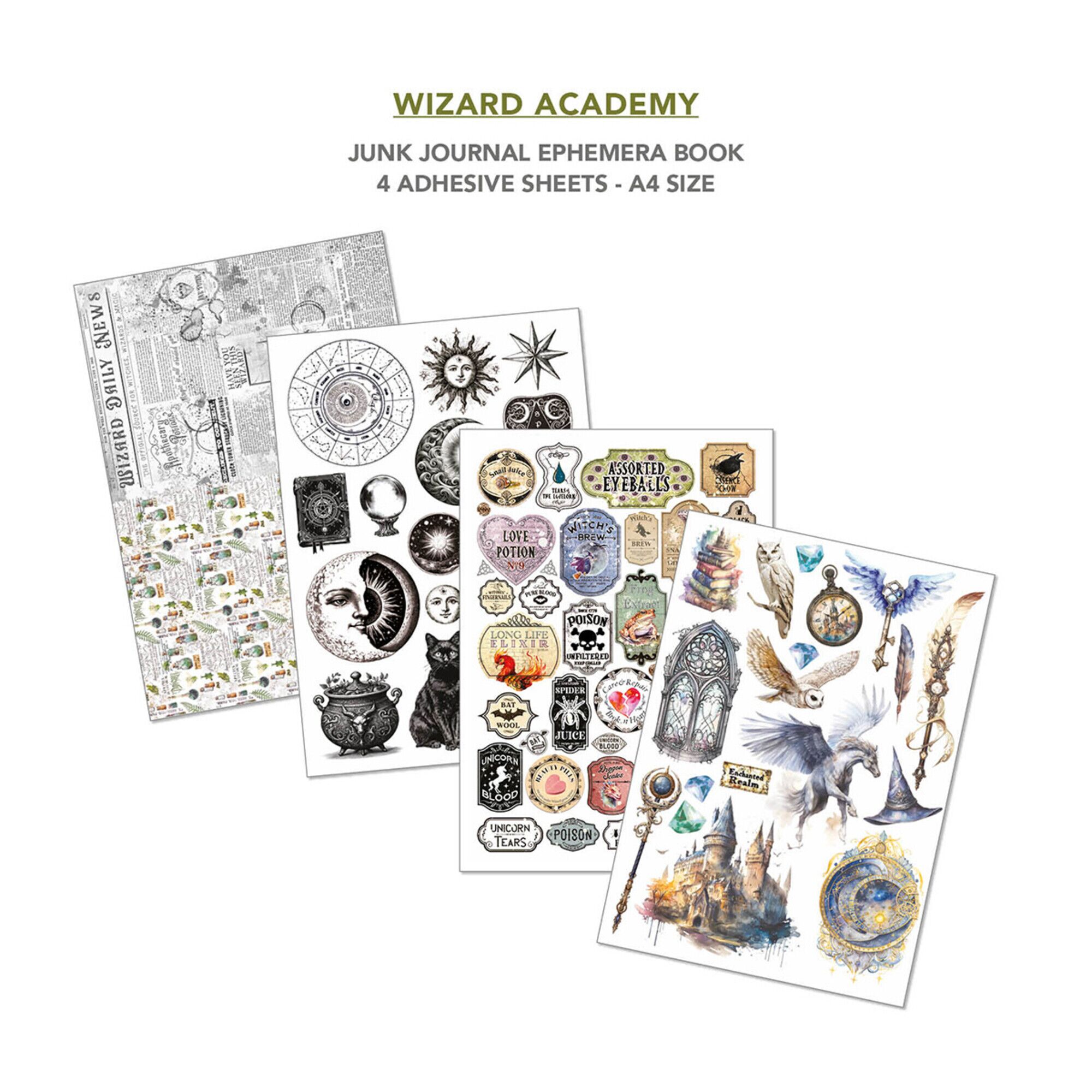 ciao-bella-wizard-academy-a4-junk-journal-ephemera-5