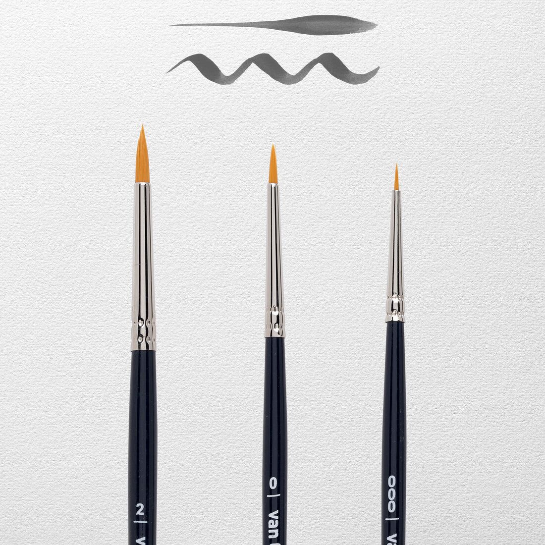 Image Watercolour brushes in various sizes