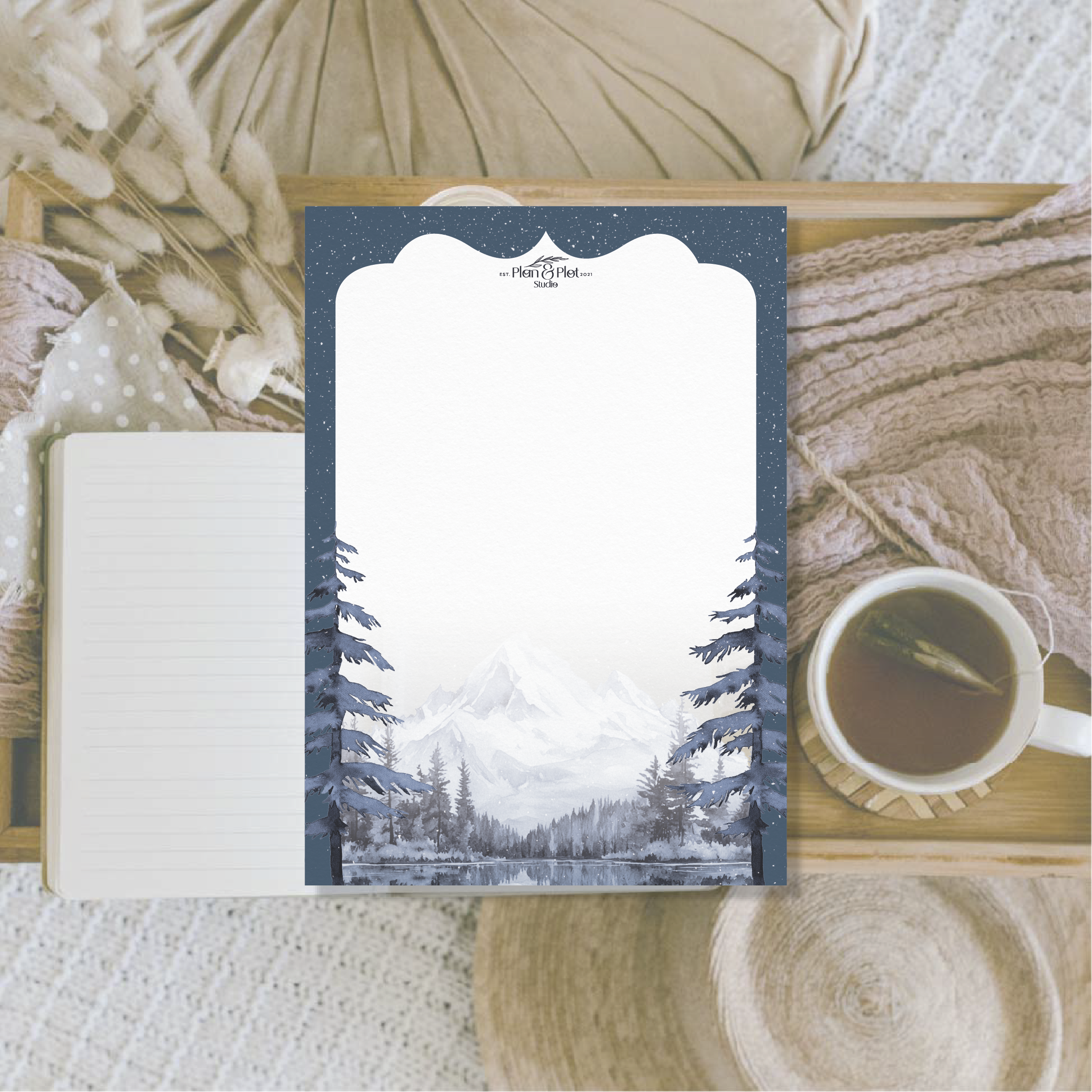 blue pine trees