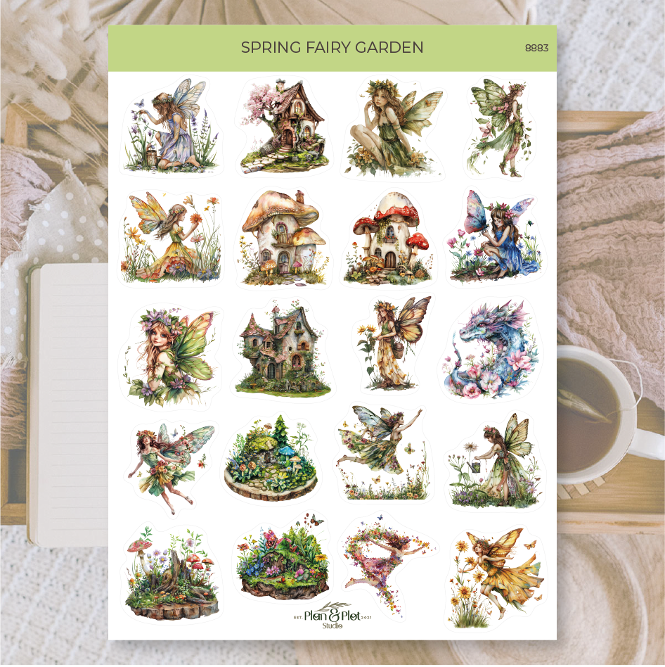 8883 Spring fairy garden