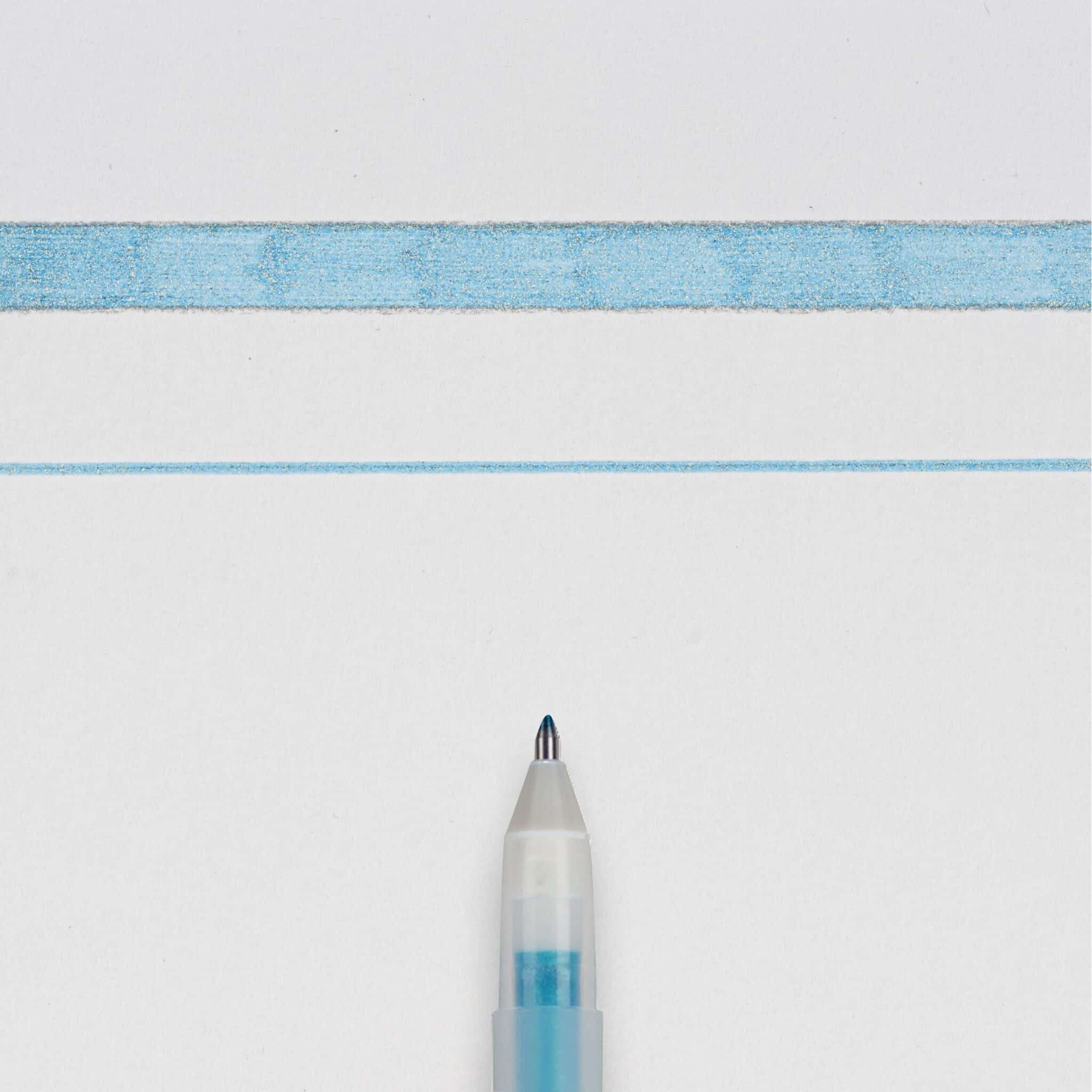 Sakura Gelly Roll Stardust Glitter Light Blue Gel Pen - 3