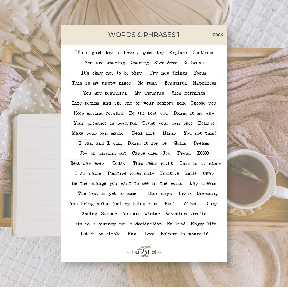 8964 Words & phrases 1